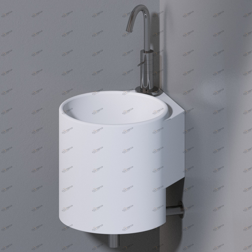 L315T0R1V1.101 Подвесная раковина настенная круглая A. e T. Italia IDEA белая AeT ITALIA