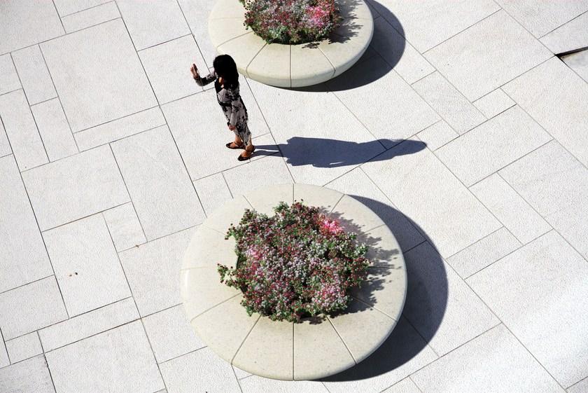 Bellitalia Круглая скамья со встроенной сеялкой без спинки Olimpo sun-id-1390442 - Вид №4