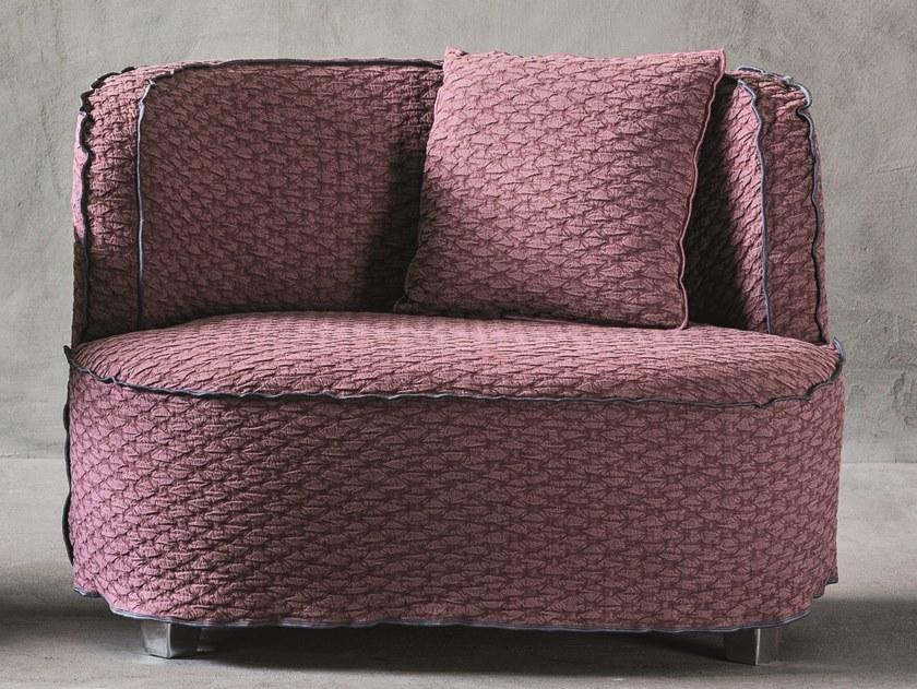 Gervasoni Кресло из ткани со съемным чехлом с подлокотниками More sun-id-1348157 - Вид №2