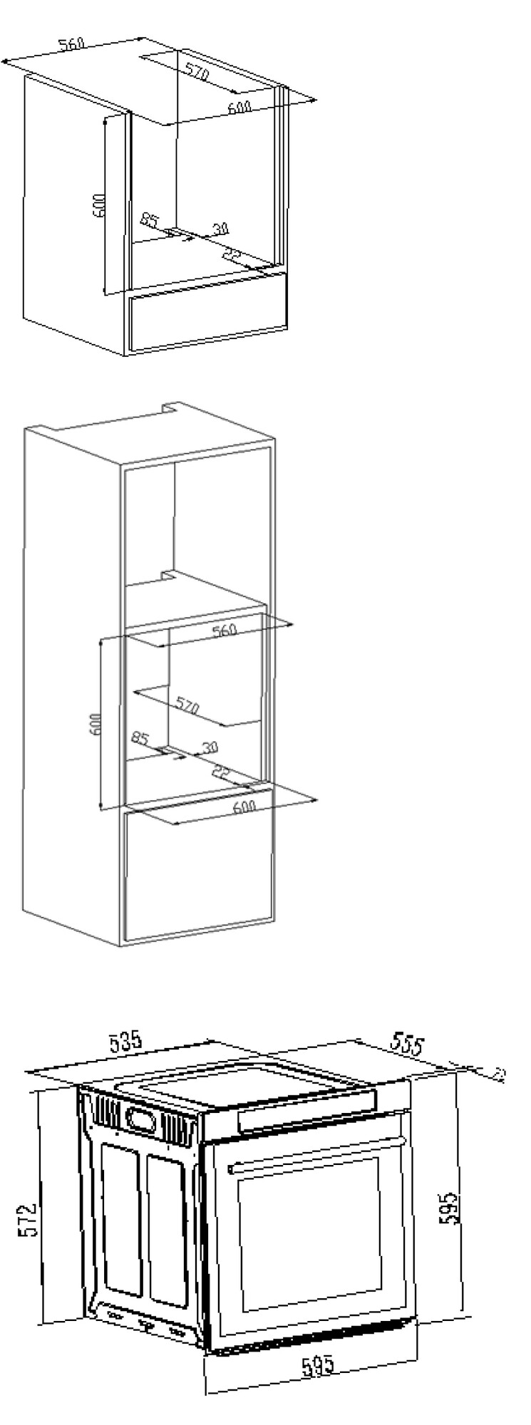 9918919 Электрический духовой шкаф Kaiser EH 6427 AD черный STDN-0017745 - Вид №2