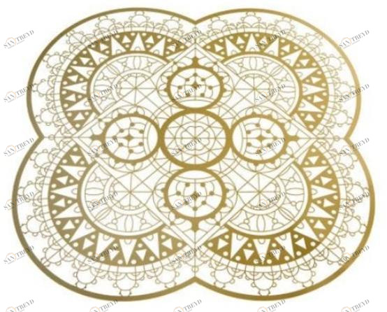 Driade Зарядная пластина из латуни Italic lace Di851c2010002/91/39-di851c2008154