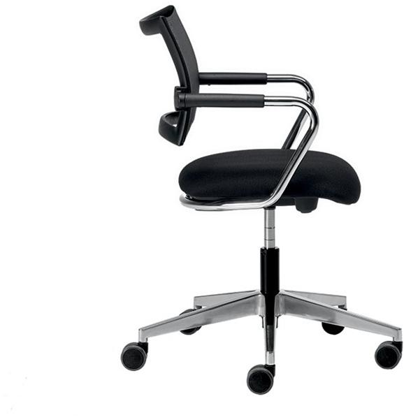 VAGHI Вращающийся стул с алюминиевым основанием и сетчатой ​​спинкой Expo light guest Lxon/lxoe/qxon - Вид №1