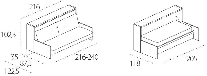 CLEI 3-х местный раскладной диван Kali sun-id-1432750 - Вид №13