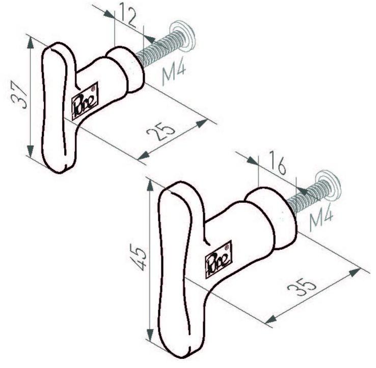 Dauby Мебельная ручка из бронзы Pure® 8092 - Вид №1