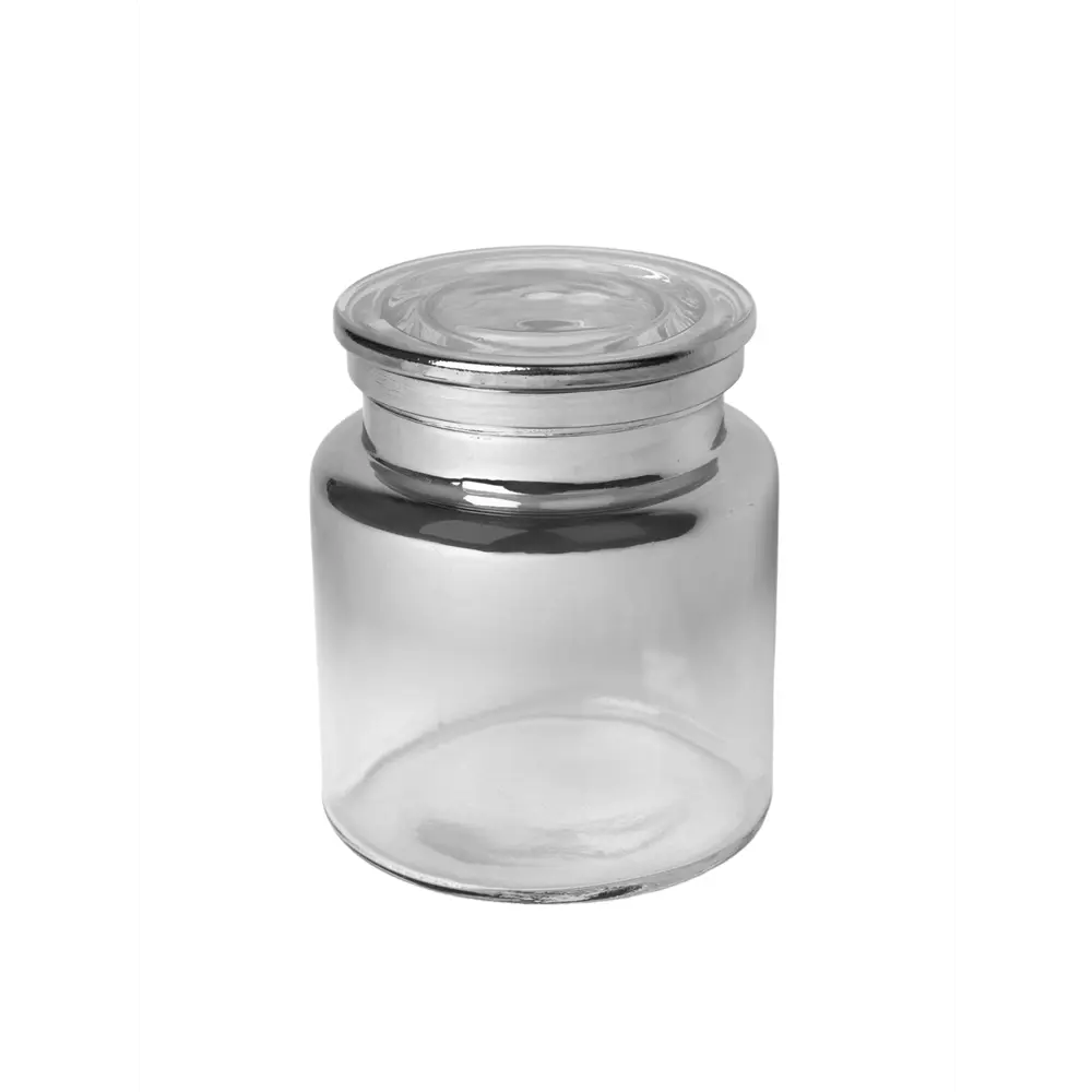 Стеклянная банка Zenfort Шик для ватных дисков в сером цвете 89370066 STLM-0999591