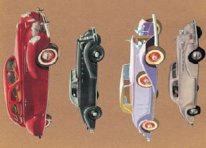 2 бумага Mini Soft Paper 5 x 35 см 98714/TD005 Машины в стиле винтаж To-Do