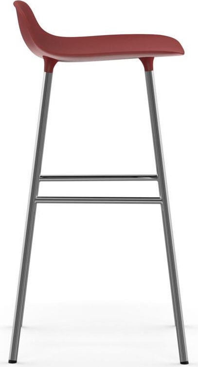 603167 Barstool 75 cm Chrome Red Normann Copenhagen Form - Вид №2