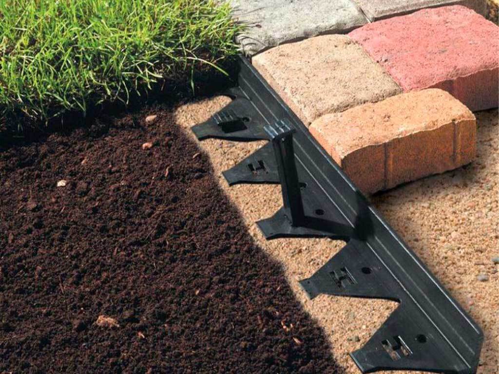 Пластиковый бордюр 57 мм, длина 3 м ГеоПластБорд GPBST-41 - Вид №4