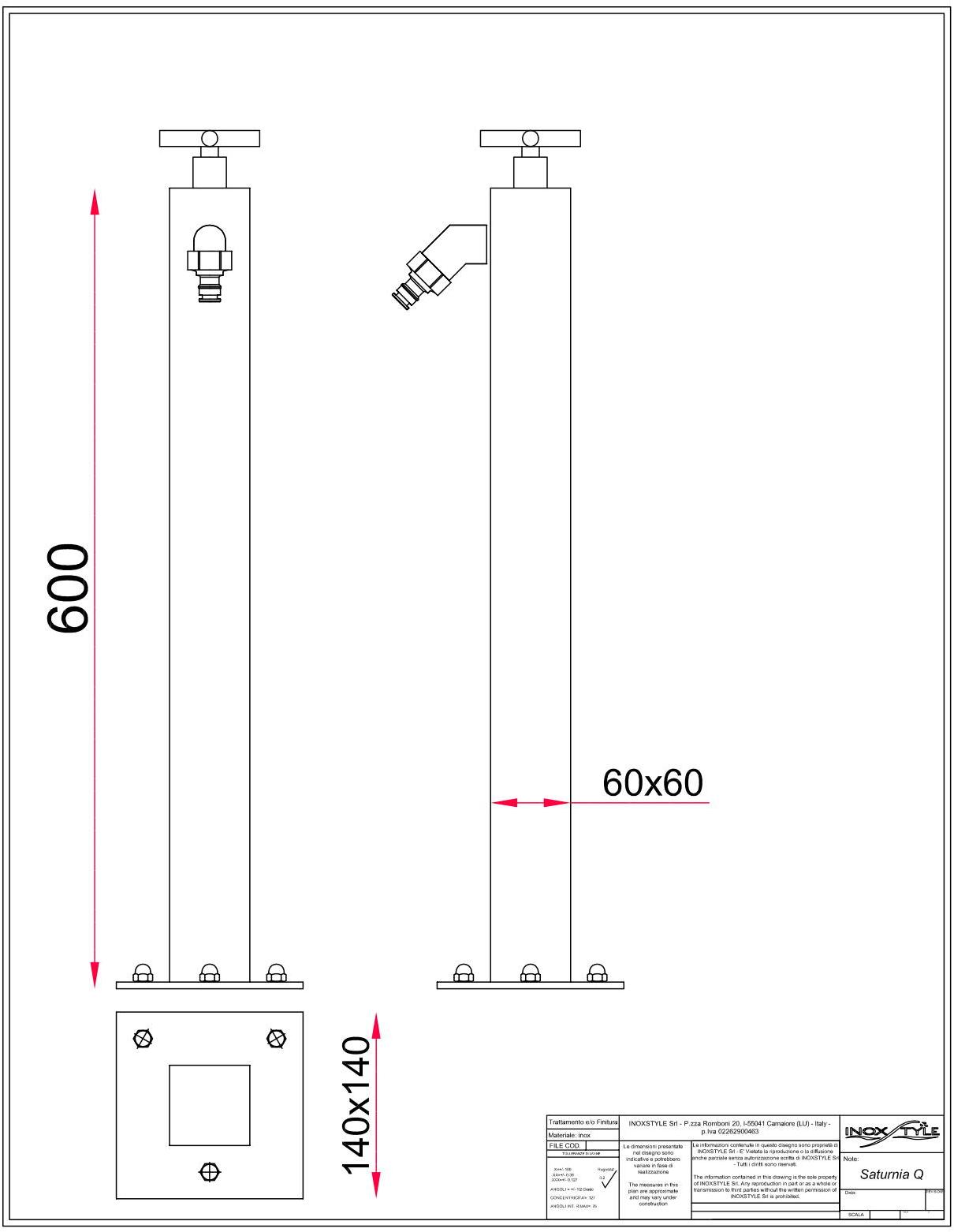 Inoxstyle Фонтан для бассейнов из нержавеющей стали Saturnia sun-id-1483925 - Вид №2