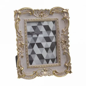 Фоторамка в пластиковом багете 13х18 см золото с бежевым Gentle Flakes TO4ROOMS GENTLE FLAKES 00-3893410 Бежевый