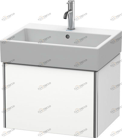 XS409301818 Тумбочка подвесная XSquare #XS4093 584 x 460 мм Белый матовый, декор Duravit
