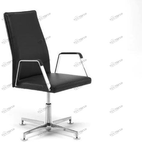 Spiegels Рабочий стул из кожи с 4-мя спицами и подлокотниками .qu 1 3101