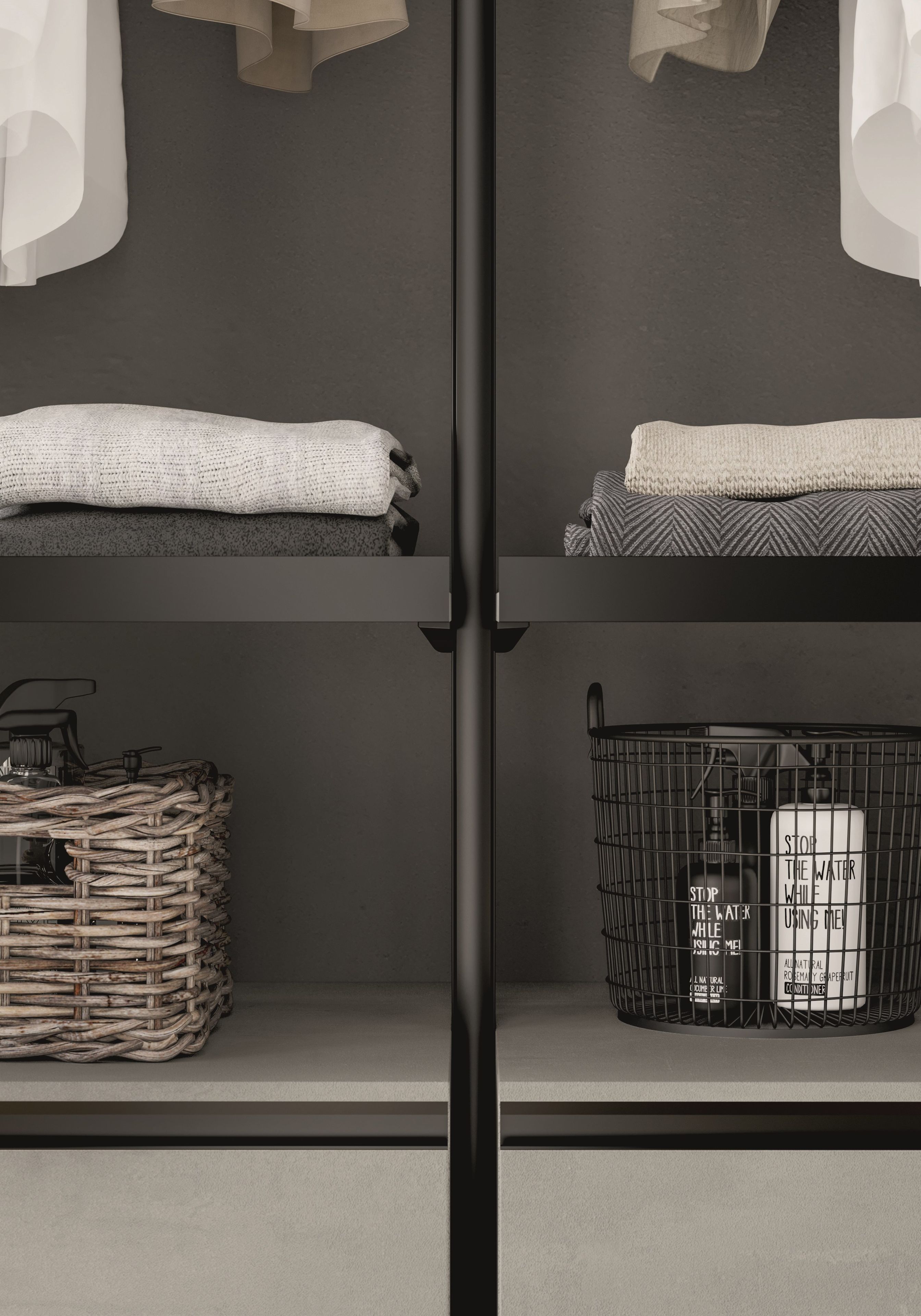 Модульный шкаф для белья Ideagroup пространство-время ARCH-00084098