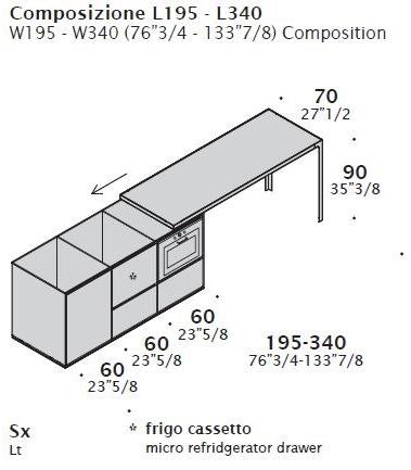 ESTEL GROUP Кухня с островом Compact sun-id-1477838 - Вид №9