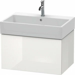 LC617608585 Тумбочка подвесная L-Cube #LC6176 684 x 459 мм Белый глянцевый лак