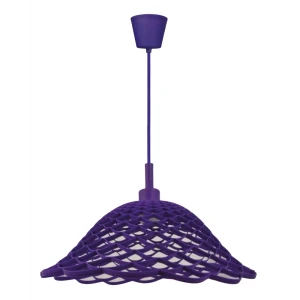 Подвес Inspire Lace 1xE27x60 Вт, 36 см пластик/силикон, цвет фиолетовый 16028340 STLM-2104972