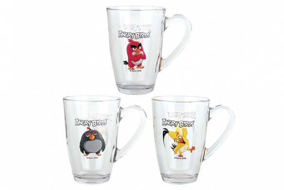 Кружка Angry Birds Movie Black 330 мл КОРАЛЛ ANGRY BIRDS MOVIE 029592 Прозрачный;чёрный  - Вид №1