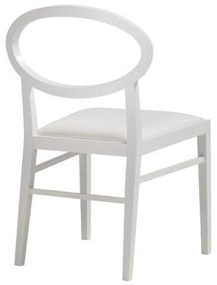 Andreu World Стул из бука со встроенной подушкой и открытой спинкой Zarina Si1707 - Вид №1