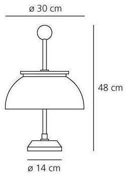 Artemide Галогенная настольная лампа Alfa 0026010a - Вид №2