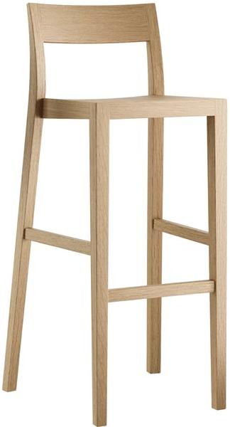 horgenglarus Высокий табурет из массива дерева со спинкой Lyra 11-680 - Вид №8