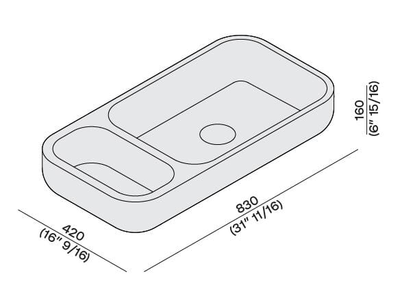 Прямоугольная мраморная столешница LUCE DI CARRARA Monolithos ARCH-00059594 - Вид №4