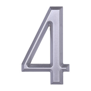 Дверной номер  «4», 37х5х60 мм, серебро LJPS0100 Public Steel Россия
