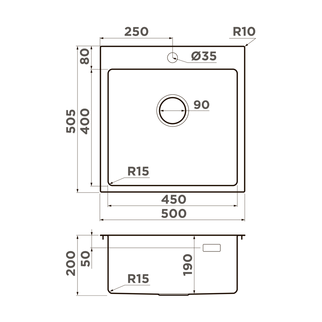Кухонная мойка Amadare 50 IN OMOIKIRI 4993766 - Вид №4