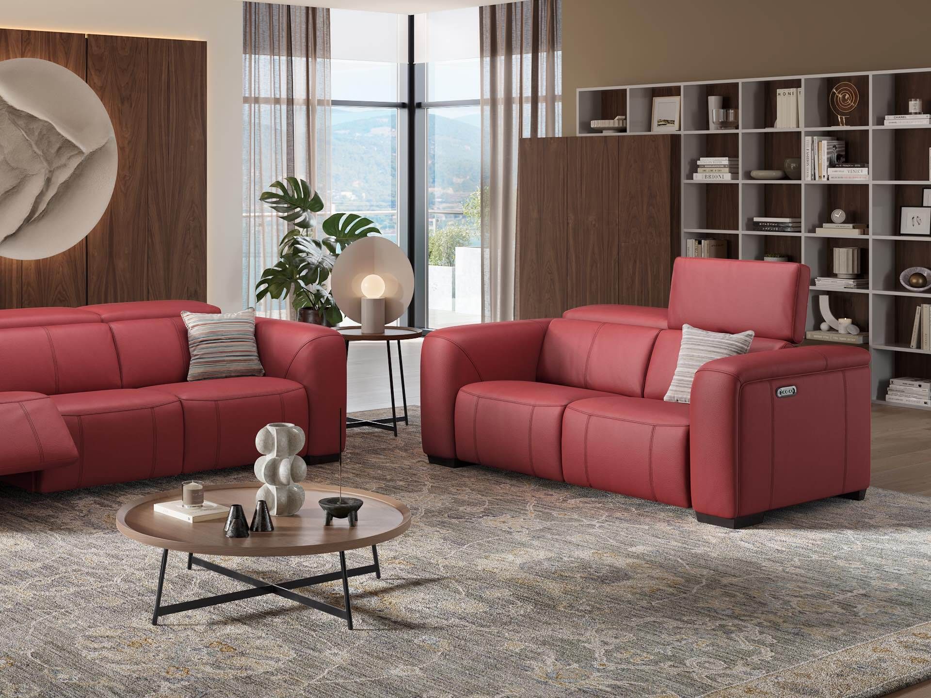 2-местный кожаный диван Sofanella Сорренто ARCH-00059366 - Вид №2