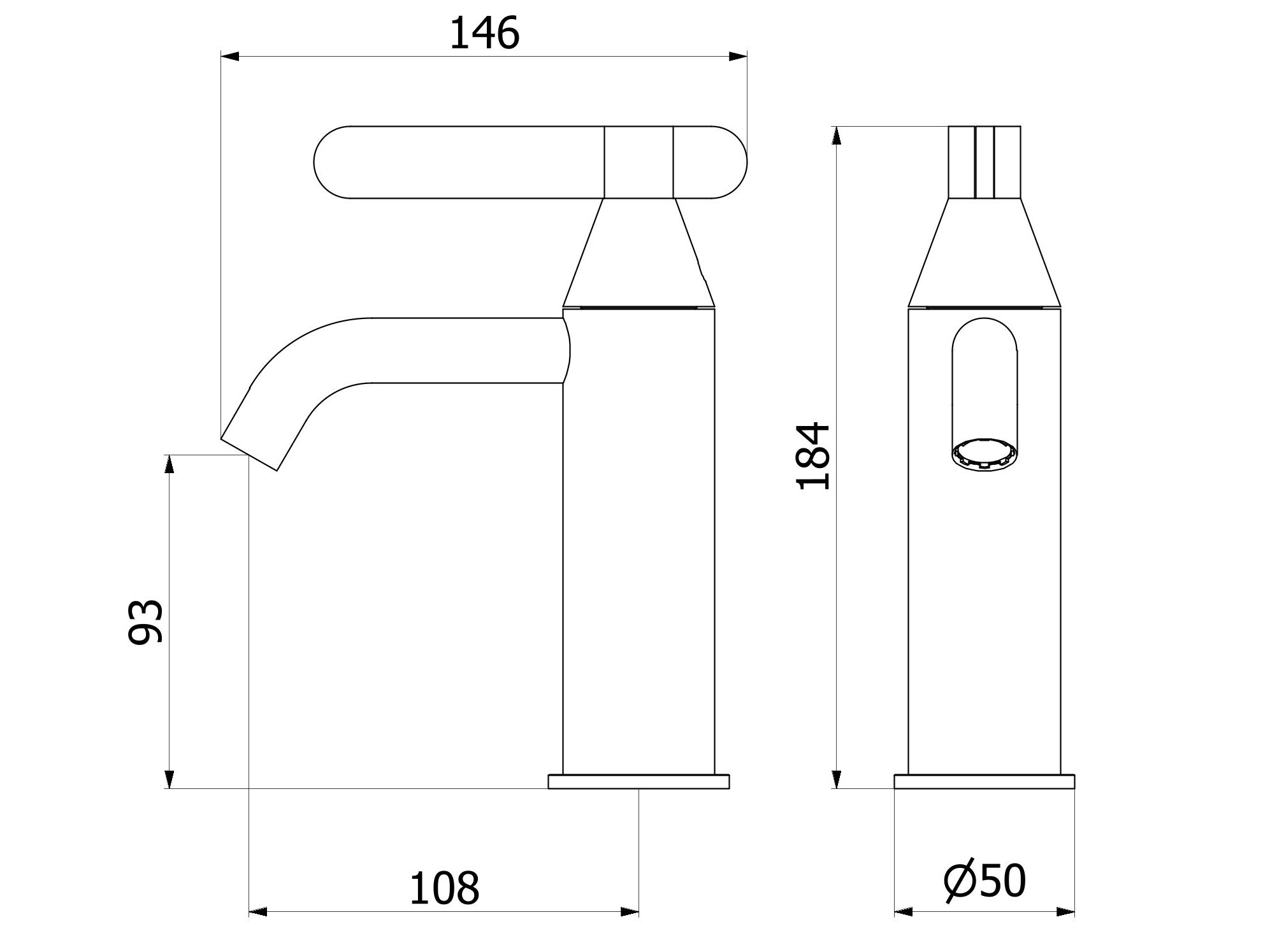 Смеситель для раковины с автоматическим сливом IB Soho ARCH-00015263 - Вид №4