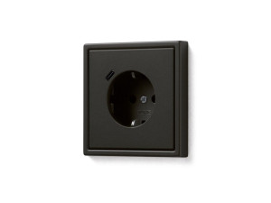 Алюминиевая двойная электрическая розетка schuko с USB