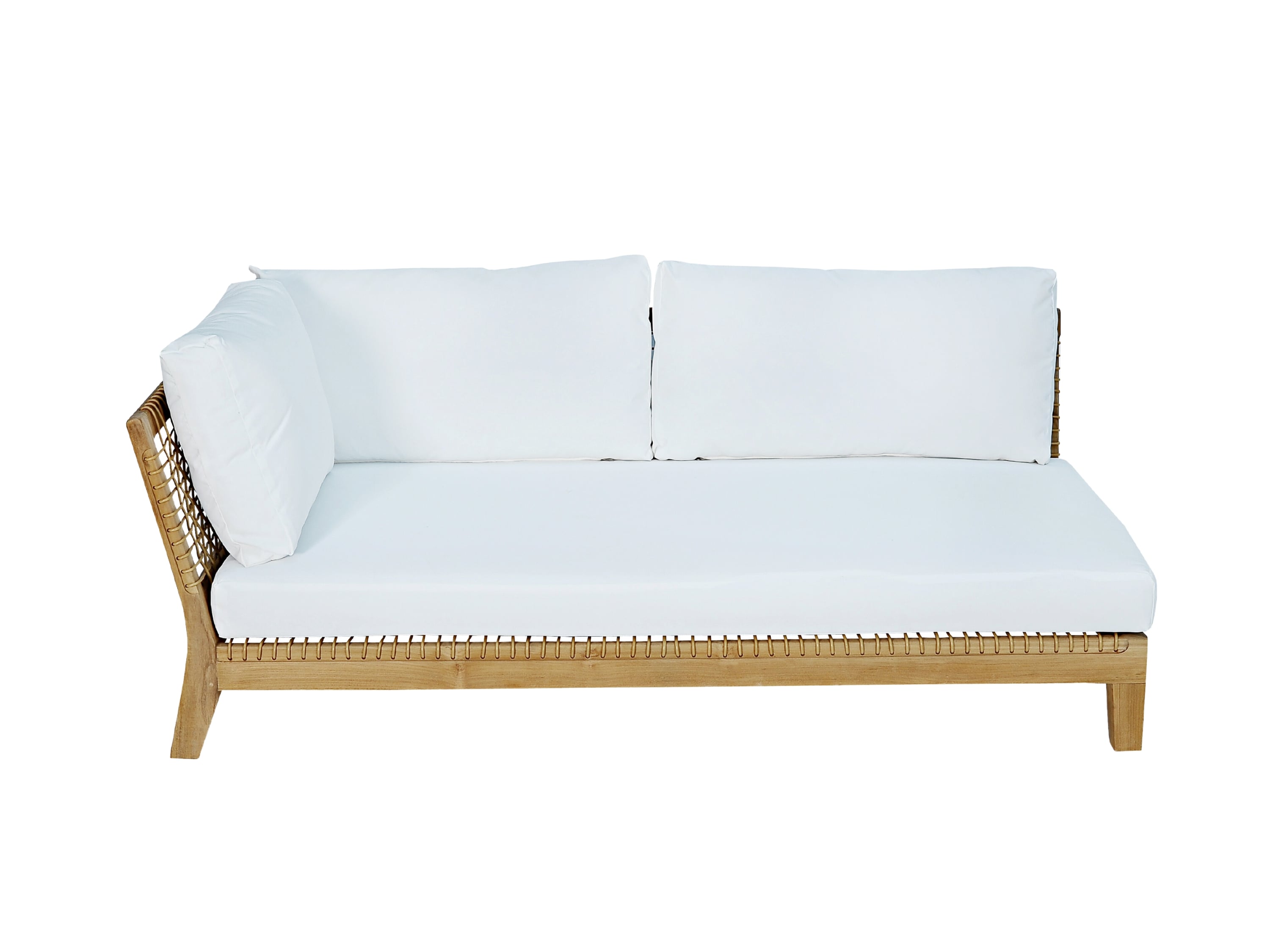 Правый / левый модуль для секционного дивана из тикового дерева cbdesign Венская модульная ARCH-00096006 - Вид №35