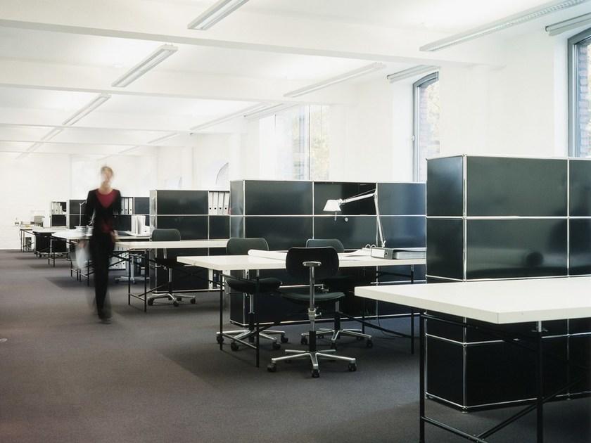 USM Низкомодульный офисный шкаф для хранения из металла Usm haller system sun-id-1380981 - Вид №12