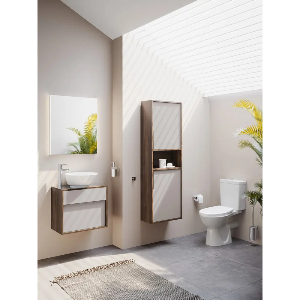 Унитаз-компакт Vitra Sturm горизонтальный выпуск двойной слив 84505955 STLM-2096055 - Вид №3