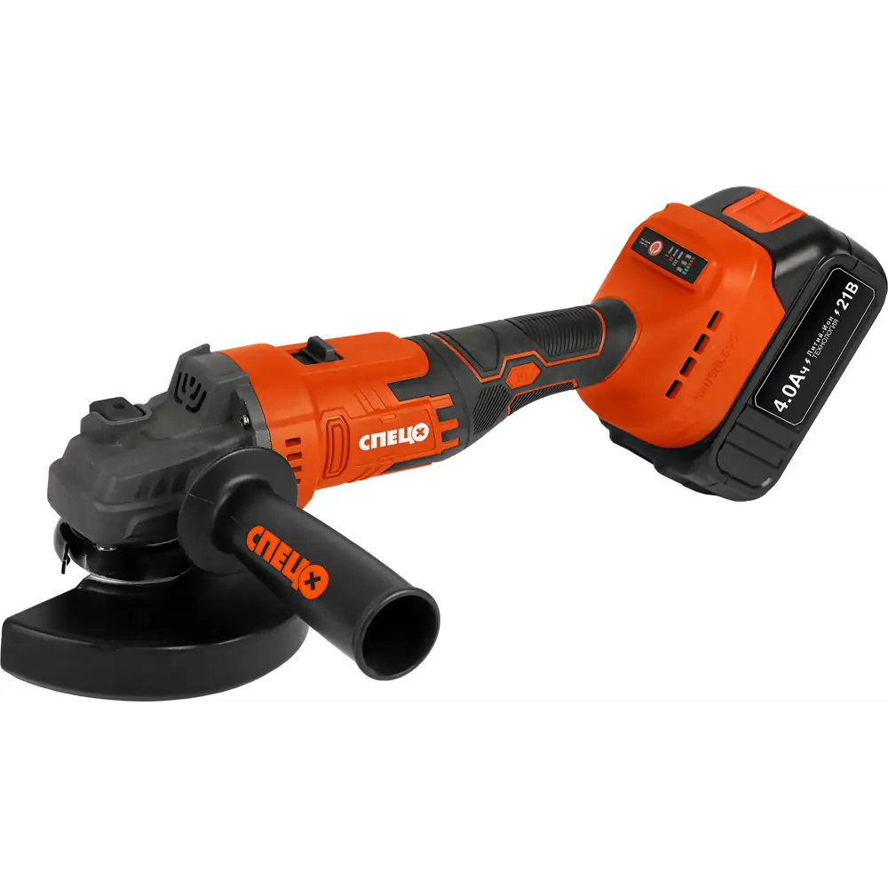 Аккумуляторная болгарка СПЕЦ БШУ-21Б 125 мм с двумя АКБ 89386886 STLM-1399370