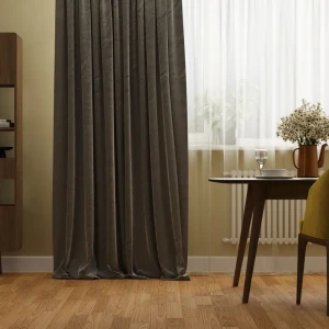 Штора на ленте Inspire Tiisetso 140x280 см цвет серый 83562064 STLM-2055722