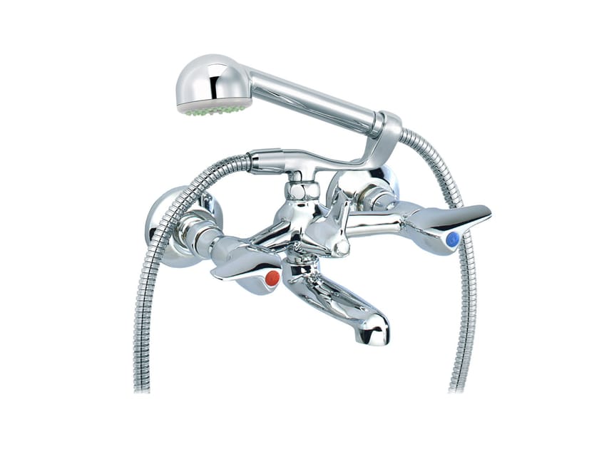 Настенный смеситель для ванны с 2 отверстиями и ручным душем rvb PILE &amp ARCH-00036815