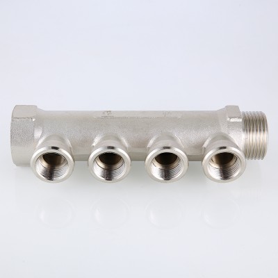 VTc.550.N.0503 Коллектор с внутренней резьбой Valtec 3/4", 3 х 1/2"  - Вид №8