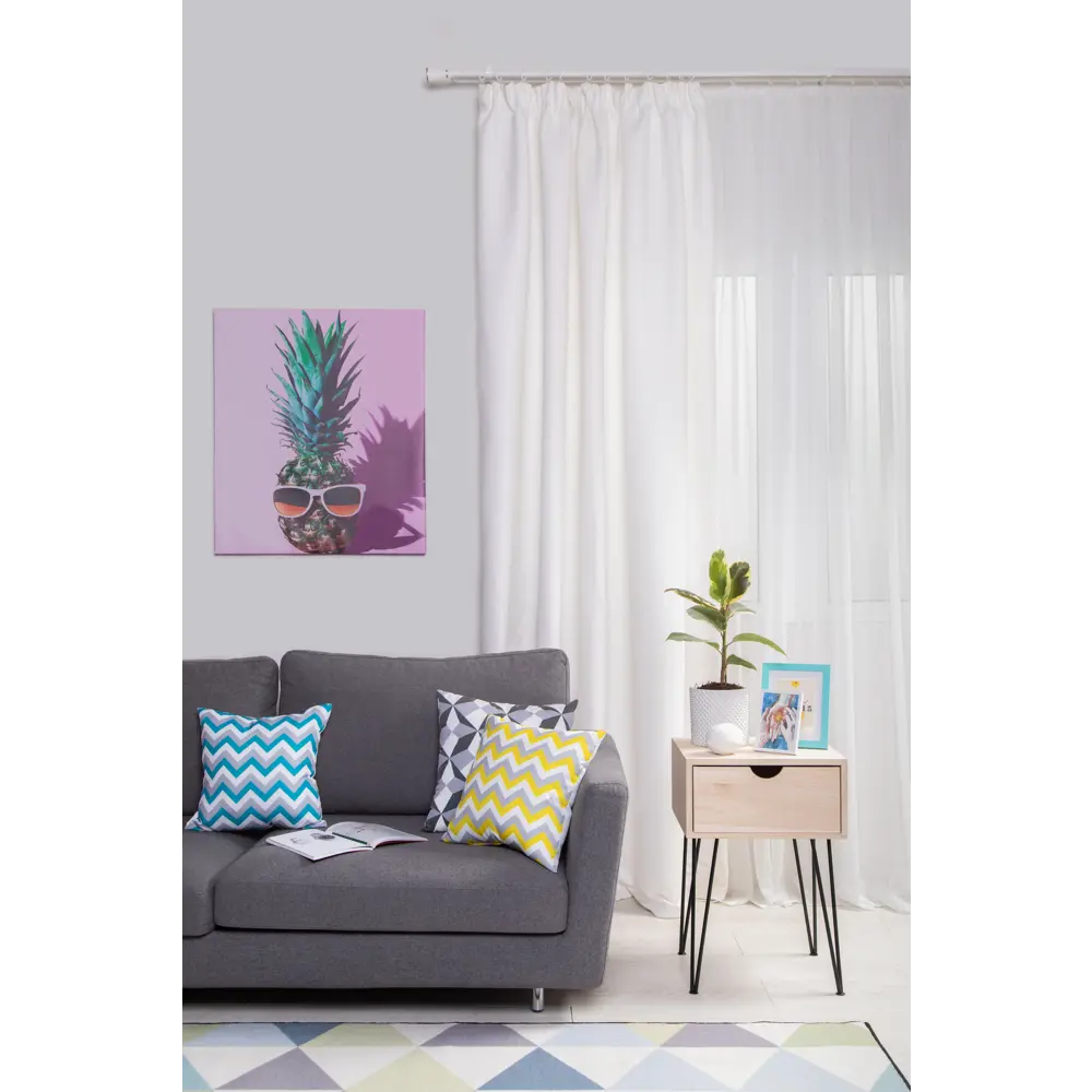 Подушка декоративная «Зиг-заг» 40х40 см цвет бирюзовый SEASONS STLM-2208506 - Вид №5