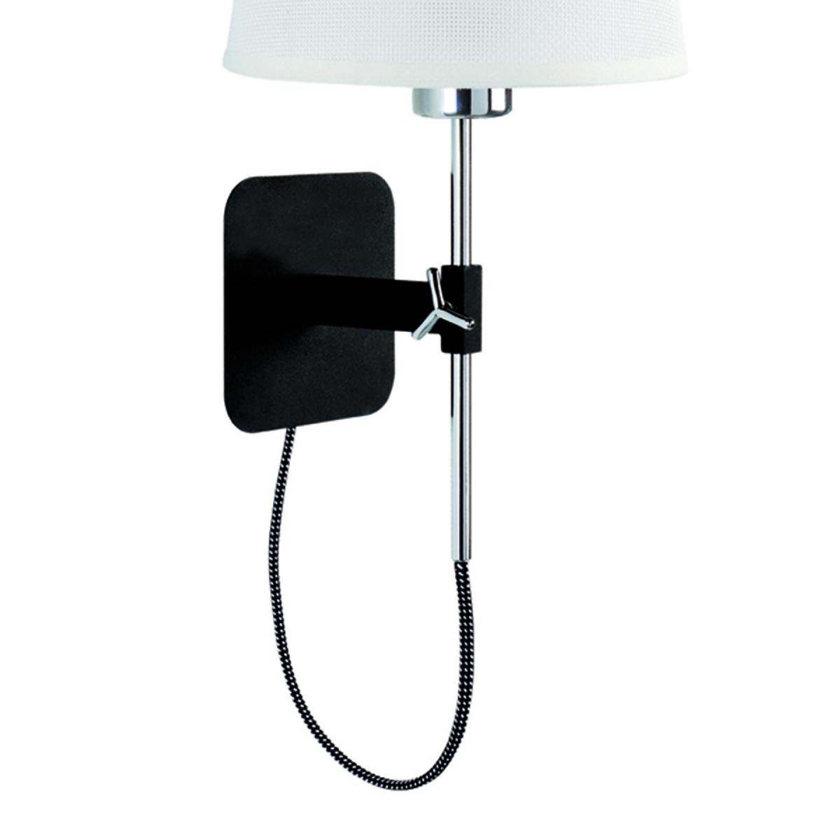 065627 Бра 5319+5237 белый абажур, черная основа Mantra Habana - Вид №5