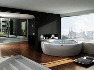 Jacuzzi® Круглая угловая гидромассажная ванна Nova