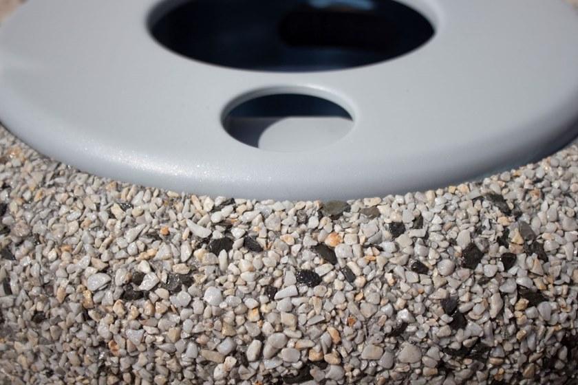 ENCHO ENCHEV - ETE Бетонный мусорный бак с крышкой для улицы  36  - Вид №1