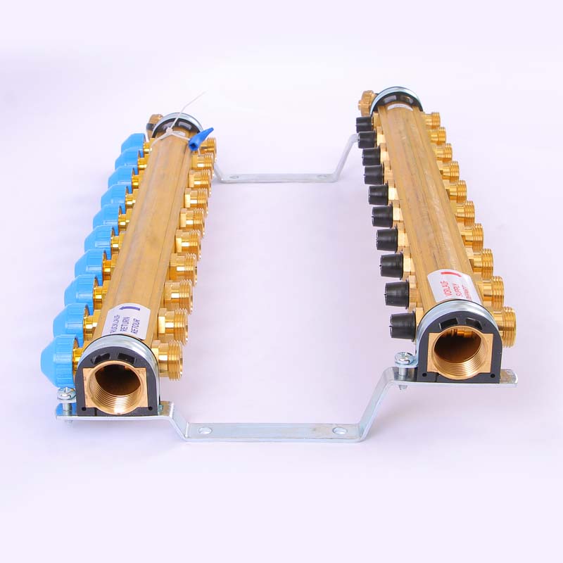 Коллекторная группа HKV с регулировочными и термостатическими вентилями WATTS Ind 1"x3/4"ЕК 10 выходов 10004188 - Вид №5