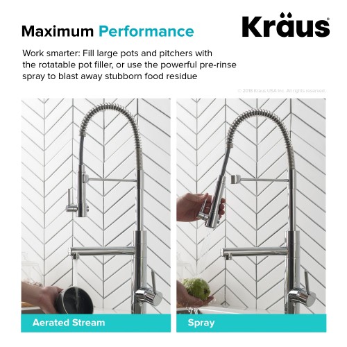 Смесители для кухни Artec Pro KPF-1603CH латунь под заказ krausru  - Вид №3