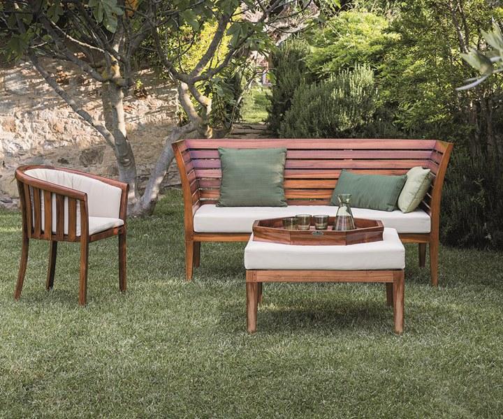 Il Giardino di Legno 3-местный садовый диван из дерева Georgetown 231 - Вид №4