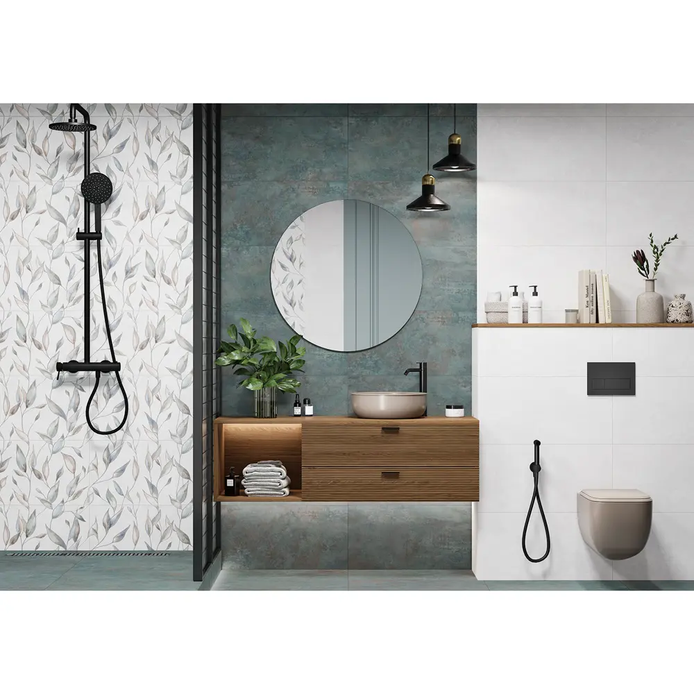 Настенная плитка Alma Ceramica Smeraldo 04 30x60 см 1.98 м² матовая цвет серый 89457768 STLM-2059323 - Вид №3