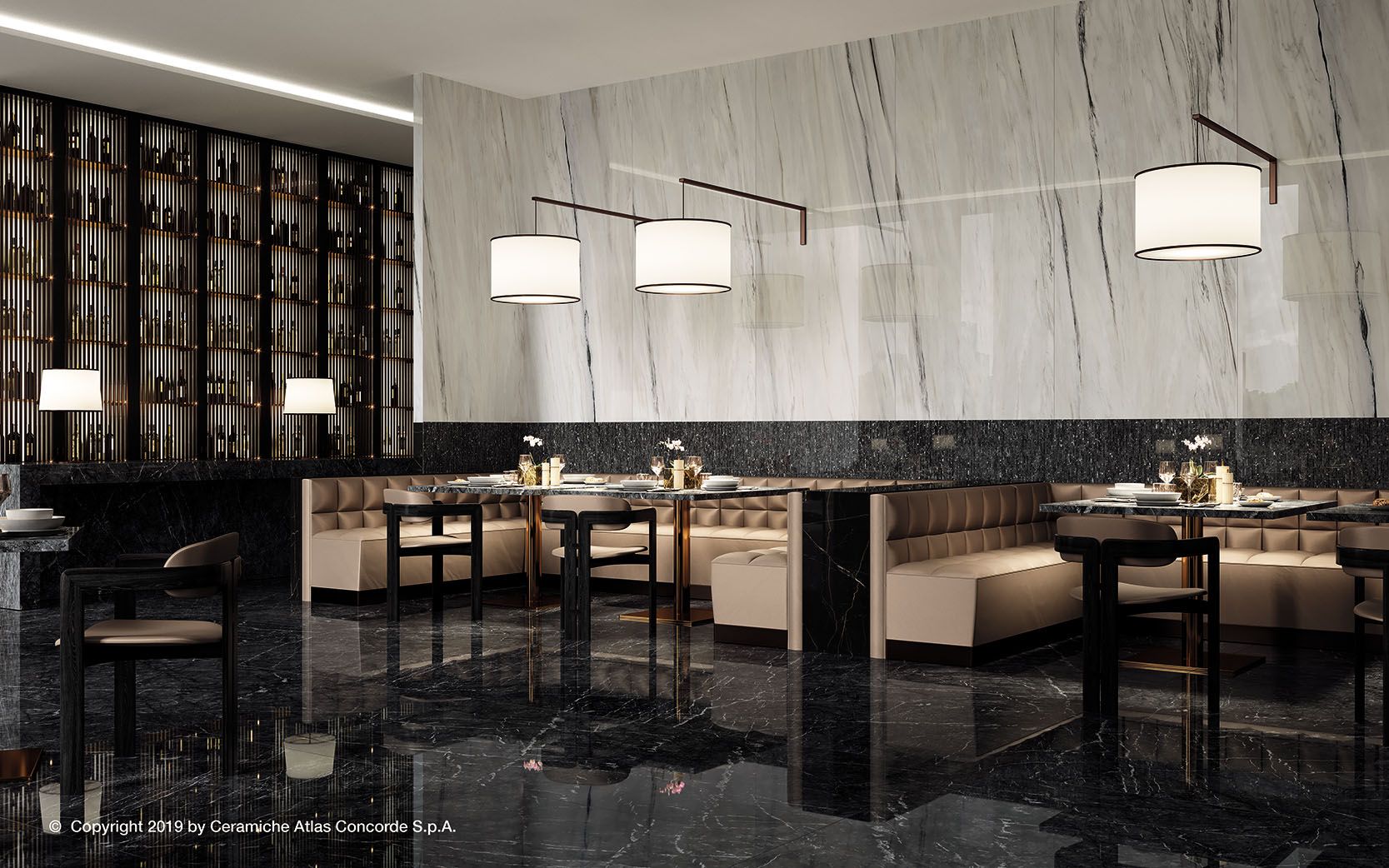 Пол из керамогранита с мраморным эффектом Atlas Concorde Marvel Dream ARCH-00135482 - Вид №30