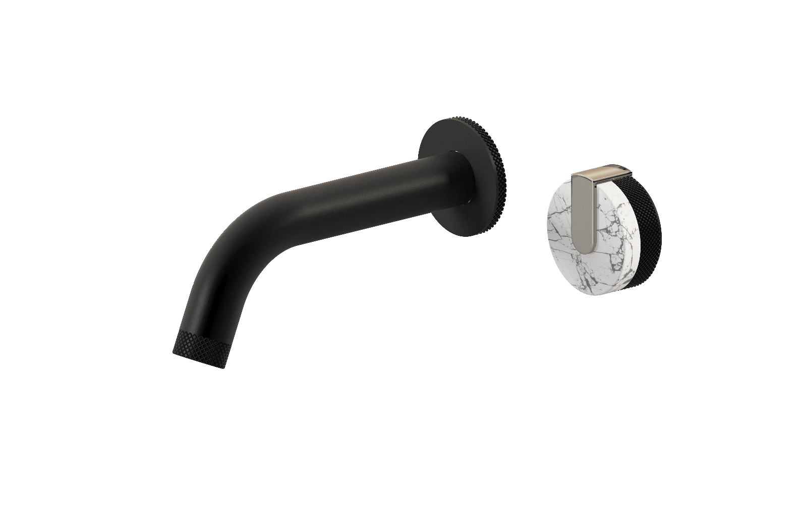 E-11535-R2MW-L1PN-MBK Настенный прогрессивный смеситель скрытого монтажа для раковины GRAFF MOD+