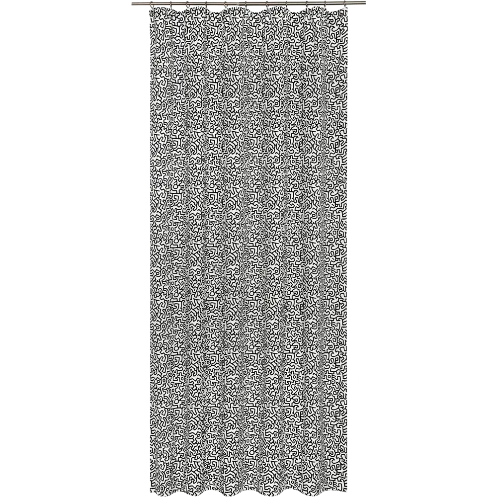 Штора на ленте Pop Art, 160x280 см, абстракция, цвет белый GARDEN STLM-2177561