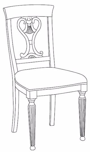 Arvestyle Стул из массива дерева с открытой спинкой Cavour Ks-vsp4-4 - Вид №2