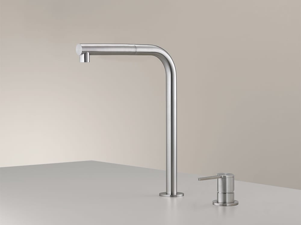 Смеситель для кухни с 2 отверстиями и выдвижным ручным душем CEADESIGN INNOVO ARCH-00034989 - Вид №1